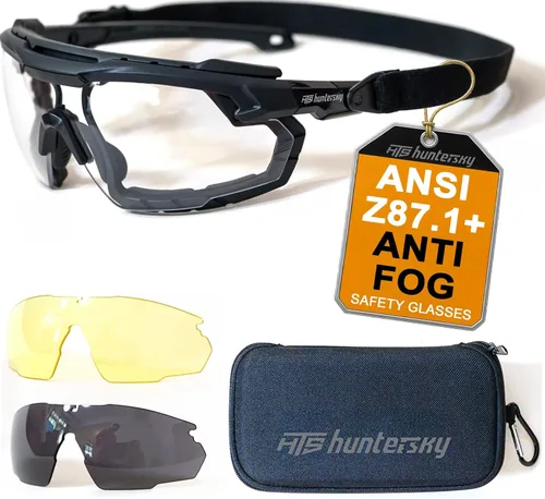 Vista 24 de Gafas de tiro tácticas balísticas ANSI Z87+UV400 gafas protectoras