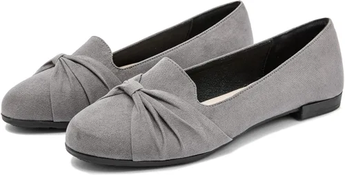 Vista 3 de Saidoteto Zapatos planos de ballet para mujer, cómodos zapatos de vestir con punta redonda para mujer