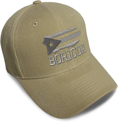 Vista 23 de Gorras de béisbol personalizadas para hombres y mujeres, bordadas con mapa de la isla de Puerto Rico, bandera C, sombreros de béisbol para hombre