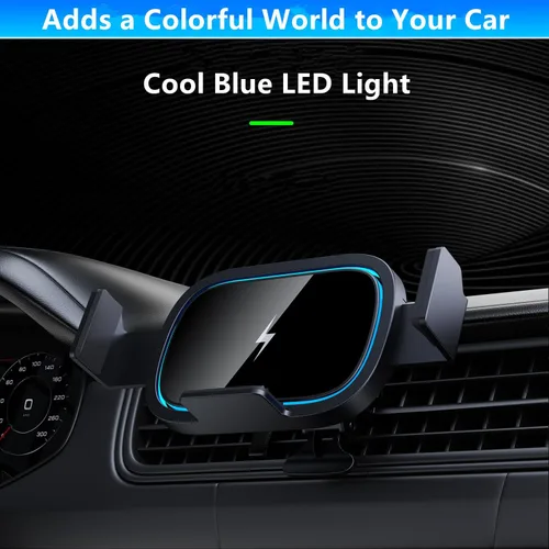 Vista 8 de Cargador de coche inalámbrico para Samsung Galaxy Z Fold 7 6 5 4 3 2, 15 W, soporte de coche de carga rápida, accesorios de coche, soporte