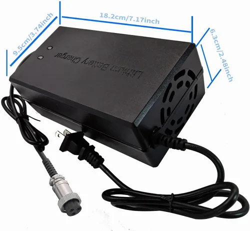 Vista 2 de Cargador de scooter eléctrico rápido inteligente de 58.8V 5A para Apollo 52V Phantom, Explore, Ghost, Pro/Yume Y10 52V 14s batería de iones de litio