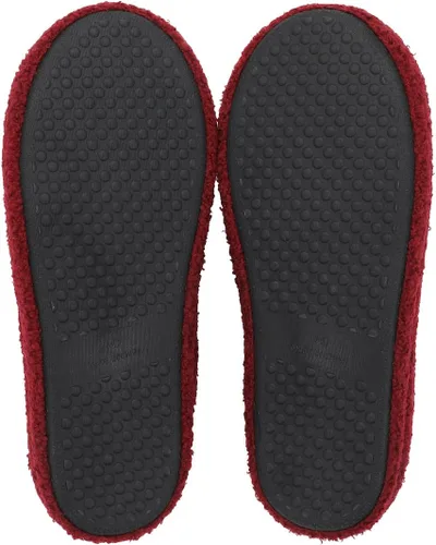 Vista 2 de Bioworld Harry Potter Hogwarts Crest - Pantuflas rojas para adultos