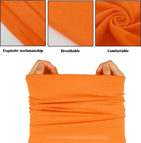 Vista 7 de Geyoga 6 piezas de protección UV para el verano, polaina de cuello refrescante, ropa para la cara, polaina para cuello, bufanda, protector solar