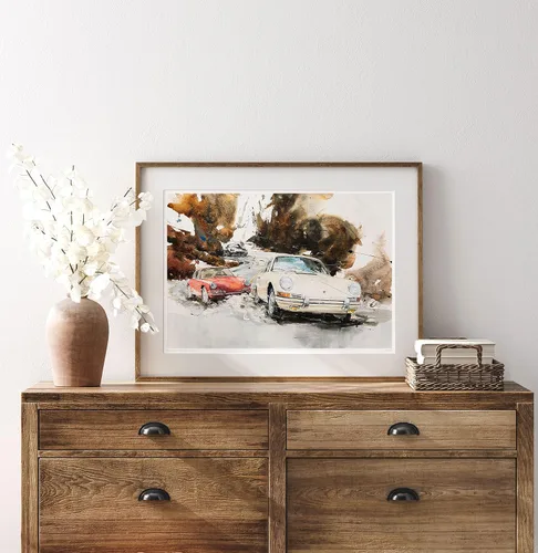Vista 8 de MINSEOK Pósteres de acuarela para decoración de habitación, arte A2 de alta calidad, imágenes impresas antiguas, regalo perfecto para pared