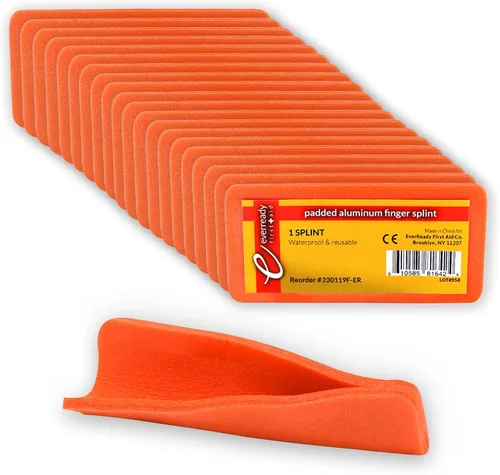 Vista 2 de Ever Ready First Aid Férulas acolchadas de aluminio para dedos, 4 x 2 pulgadas, 20