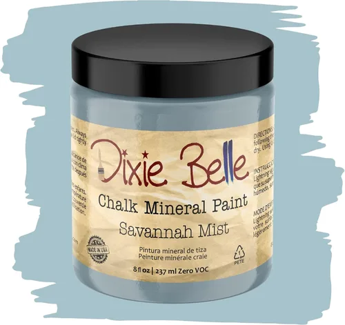 Vista 243 de Pintura para muebles con acabado de tiza Dixie Belle Paint Company - Amatista (4oz) - Pintura mineral de tiza chic púrpura profundo mate