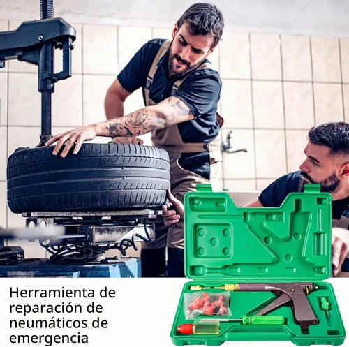 Vista 5 de Kit de tapones para neumáticos, kit de reparación de neumáticos, kit de enchufe de neumáticos de hongo, herramientas de reparación de neumáticos