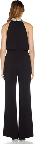 Vista 2 de Adrianna Papell Mono crepé de gasa perla para mujer