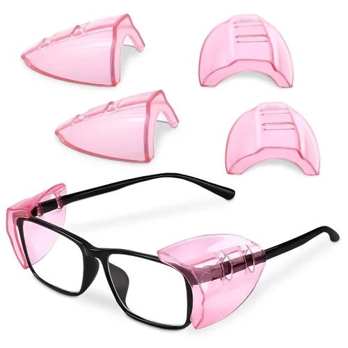 Vista 15 de BURIUS Protectores laterales de seguridad para lentes con clip – Se ajustan al 98% de las gafas Protecciones ligeras de laboratorio