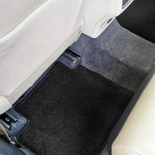 Vista 5 de IKON MOTORSPORTS, Alfombrillas compatibles con Toyota Camry 2018-2024, alfombra de nailon negro delantera y trasera, juego de 4 piezas, 2019 2020