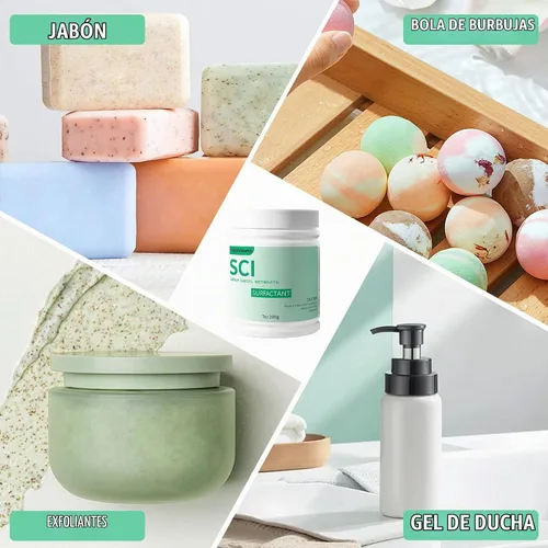Vista 3 de Cocoil isetionato de sodio de 7 onzas, polvo de isetionato de coco de sodio (SCI), burbujas increíbles, suave con la piel, biodegradable, adecuado