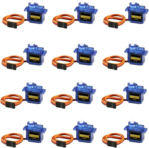 Vista 12 de 2 unids SG90 Micro Servo Motor SG90 9G Gear Motor Control para Arduino Raspberry Pi RC Car Toy Robot Helicóptero Avión Controles Coche Barco DIY