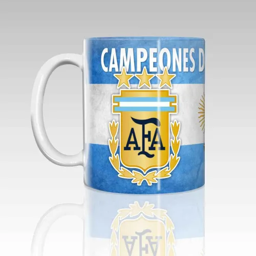 Vista 3 de Argentina Campeones 2022 Champions Taza de café de cerámica 11oz