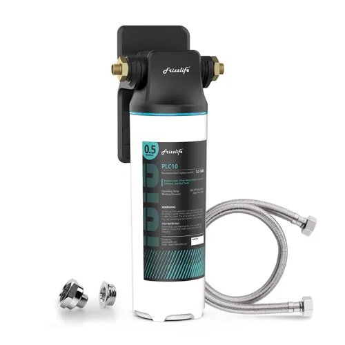 Vista 9 de Frizzlife Sistema de filtro de agua DW10 para debajo del fregadero, elementos certificados NSF/ANSI 53 y 42, reduce el 99.99% de plomo, cloro