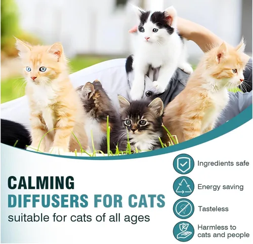 Vista 7 de Difusor calmante para gatos para aliviar el estrés - Spray disuasorio natural para gatos para reducir el estrés, la pulverización