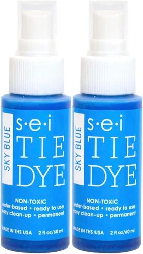 Vista 18 de S.E.I. Botella de Spray de Tie Dye del 4 de Julio: 2oz. Spray de Tinte para Tela No Tóxico, Tinte Permanente para Ropa DIY, Un Paso, Suministros