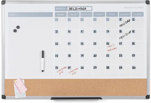 Vista 14 de MasterVision 3-en-1 Calendario seco, Blanco