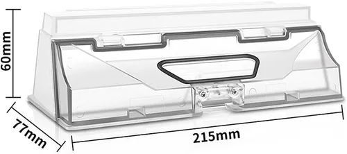 Vista 4 de Caja de basura para Xiaomi Roborock S5 MAX/S6 MaxV/S6 Pure T7/T7 Pro Partes de repuesto para aspiradora