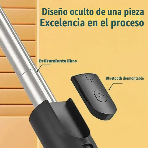 Vista 9 de PINHEN Trípode para teléfono y palo para selfie, 3 en 1, extensible con rotación de 360°, soporte de trípode con control remoto inalámbrico Negro