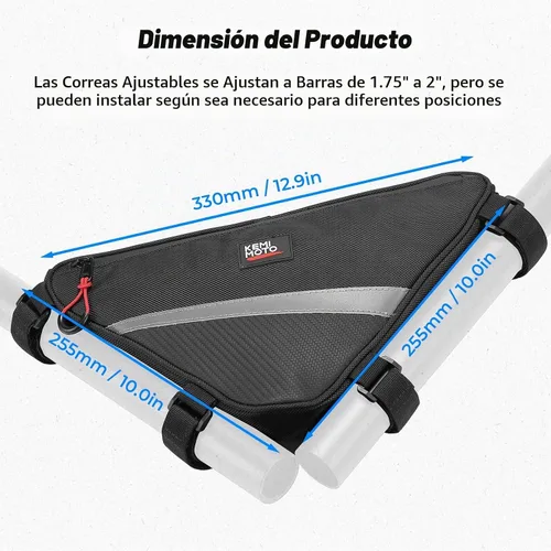 Vista 9 de Bolsa de almacenamiento triangular para barra de protección KEMIMOTO UTV, bolsa universal resistente al agua para techo/puerta/reposabrazos lateral