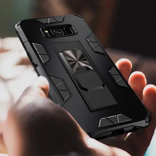 Vista 9 de Funda para Samsung Galaxy S8 Plus, funda Samsung Galaxy S8+ de grado militar, funda con función atril incorporada, armadura, resistente, a prueba