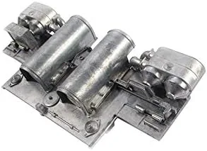 Vista 5 de Mato 1/16 Chasis de metal con tensor de riel panel trasero para Heng Long 3818-1 RC German Tiger 1 tanque inferior casco robot chasis