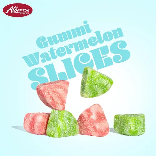 Vista 5 de Albanese World's Best Gummi - Rodajas de sandía (4.5 libras), bolsa de caramelos