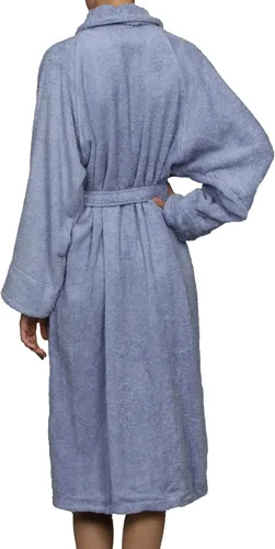 Vista 5 de SUPERIOR Bata de rizo unisex de algodón, batas suaves y absorbentes para hombres y mujeres, accesorios de baño