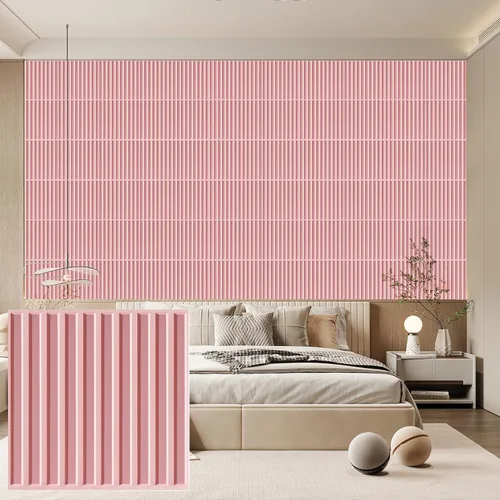 Vista 16 de Heikki Paquete de 30 paneles de pared 3D para decoración de pared interior, paneles de pared con textura de flores de PVC para sala de estar Negro-YJ