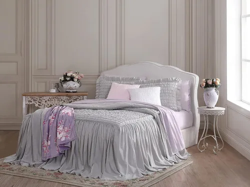 Vista 9 de Shabby Chic® - Colcha tamaño King, ropa de cama de algodón suave con fundas a juego, decoración del hogar bellamente drapeada para todas