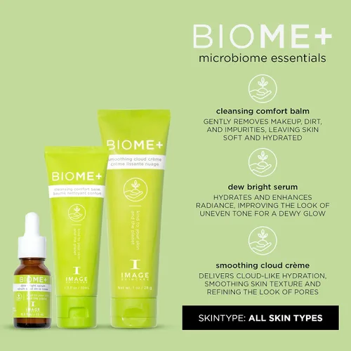 Vista 2 de IMAGE Skincare, BIOME+ Dew Bright Serum, Microbiome Friendly Facial Serum, Boosts Luminosity and Enhances Elasticity