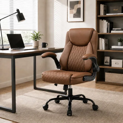 Vista 18 de GTPLAYER Black Office Desk Chair with 90° Flip-up Arm, 2 Pack