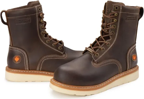 Vista 8 de SUREWAY Men's 8" Waterproof Steel-Toe Logger Work Boot