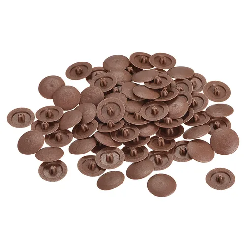 Vista 19 de HARFINGTON Tapas de rosca de plástico, 160 piezas, 11.5x3mm, cubierta de plástico para decoración de tornillos para tuerca de montaje de leva Beige