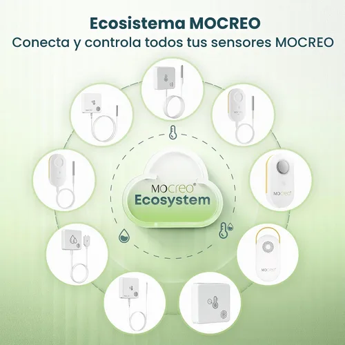 Vista 3 de MOCREO Termómetro para congelador y refrigerador, alertas de aplicaciones