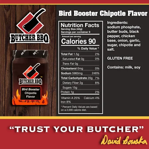 Vista 6 de Butcher BBQ Potenciador de aves de pollo chipotle de 12 oz