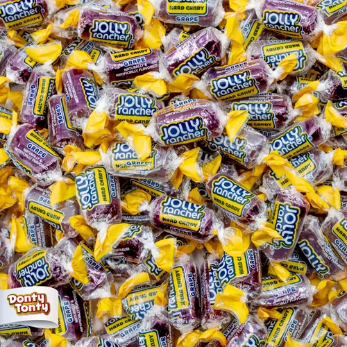 Vista 13 de Surtido de caramelos duros a granel de 1 libra, sabor a fruta, envueltos individualmente (74 piezas)