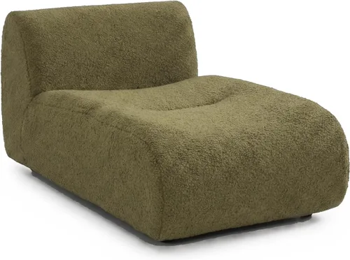 Vista 18 de Sofá individual modular curvado, sofá sherpa de espuma de 33 pulgadas, cómodos sofás de peluche para espacios pequeños, sofás modulares modernos