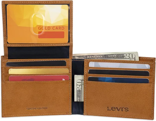 Vista 3 de Levis Cartera de pasaporte de bloqueo RFID para hombre