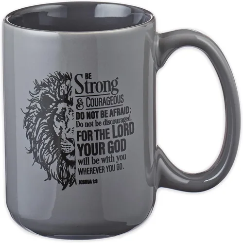 Vista 26 de Christian Art Gifts Taza grande de cerámica inspiradora con escritura bíblica para café y té para hombres: Versículo bíblico que anima al hombre