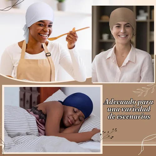 Vista 7 de Syhood Slip on Pre Tied Head Scarves for Women