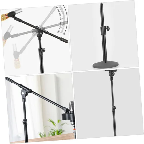 Vista 7 de Telescoping Mic Stand Extension Boom Pole with Screw Head Adapter Metal Microphone Arm Compatible with Various Mic Brands Easy to Install for Studio