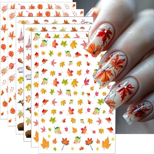 Vista 40 de 30 hojas de calcomanías de uñas para el día de San Valentín, diseño de flores, corazón, pastel de frutas, serie de labios rojos, suministros de arte