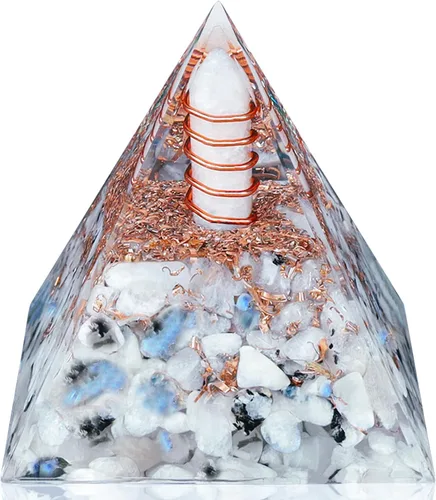 Vista 8 de YATOJUZI Torre de Cristales Curativos de Amatista de 2.4 pulgadas, Cristal de Chakras, Reiki, Orgonita, Piedras Preciosas para Atraer Energía