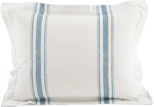 Vista 7 de Lush Decor Funda de Edredón Reversible de Algodón a Rayas Estilo Granja Twin XL Juego de 2 Piezas Azul - Juego de Ropa de Cama Twin XL - Funda