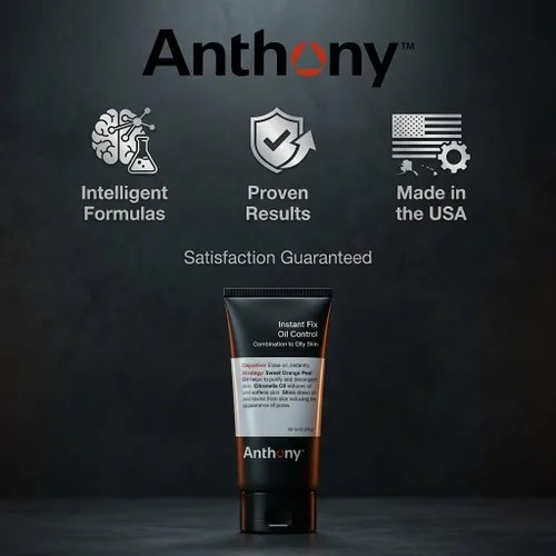 Vista 3 de Anthony Instant Fix - Control de aceite para hombres – Loción matificante para piel grasa – Hidratante y minimizador de poros elimina