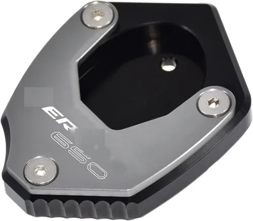 Vista 4 de SCUUBE Para Kawasaki para VERSYS 650 2015-2021 Almohadilla lateral de motocicleta Soporte Extensor de pie Soporte Soporte Placa Ampliadora Negro
