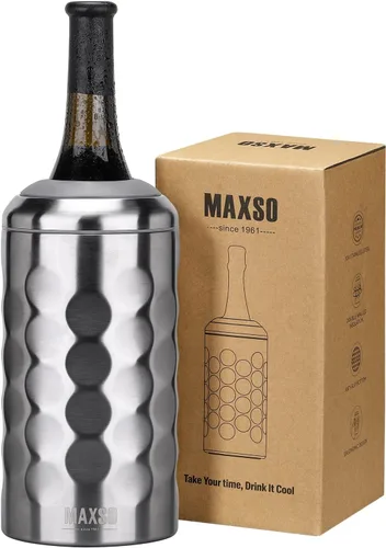 Vista 8 de MAXSO Vaso enfriador de vino de 42 onzas, regalo para los amantes del vino, cubo aislado al vacío de acero inoxidable 2 en 1, taza portátil