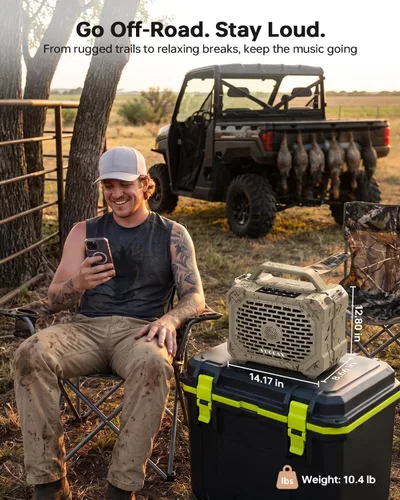 Vista 5 de Altavoz portátil al aire libre de Bluetooth 160W pico inalámbrico IP67 Canela