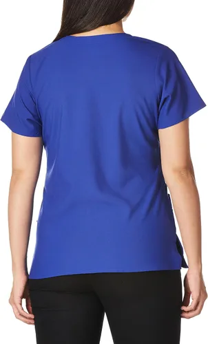 Vista 3 de WonderWink W123 6455 Top cruzado falso para mujer